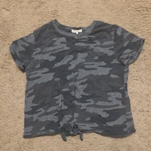 Z Supply Kids Camouflage T-Shirt - Dark and Light Gray